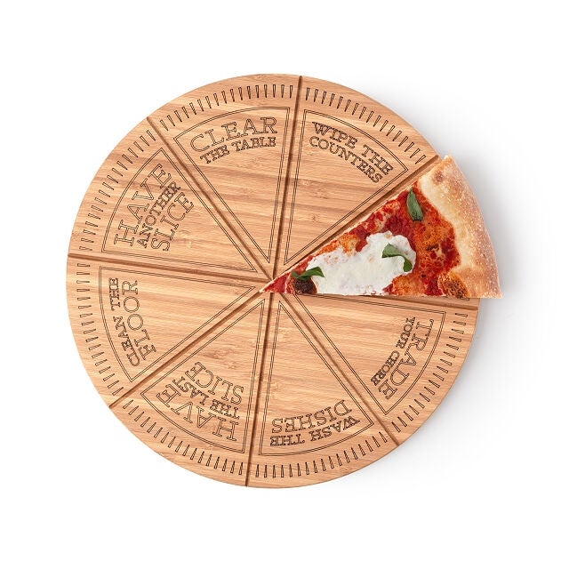 Uncommon Goods Pizza Chore Cutting Board