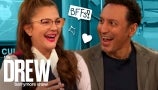 Aasif Mandvi and Drew Reminisce About Fun Filming "Music and Lyrics" | Drew's News